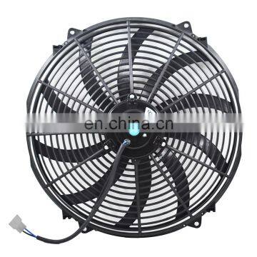 16"ELECTRIC RADIATOR FAN HIGH 3000 CFM THERMOSTAT WIRING SWITCH RELAY KIT BLACK photo-3