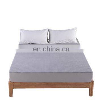 Cotton Fitted Sheet Waterproof Mattress Protector Queen Size Mattress Cover Anti-Wrinkle Fade Resistant Mattress Encasement Elas