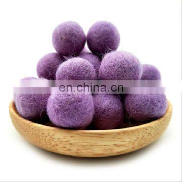 Wall Hanging Craft Colorful Felt Ball With Customized Logo Printed photo-2