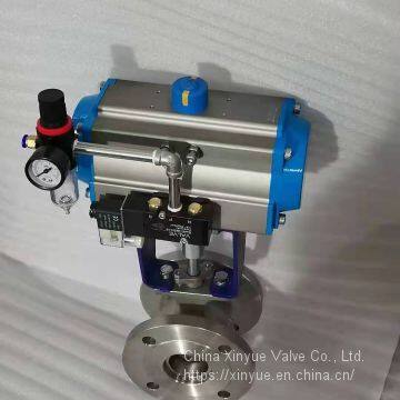 Pneumatic stainless steel ball valve Q641F-16P  Stainless steel ball valve