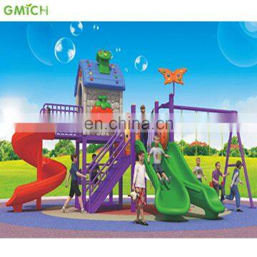Children Amusement Park Double Slides With a Big Swing photo-2