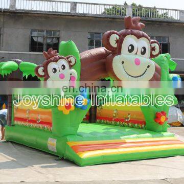 Childhood Inflatable Monkey Jumper Bouncer Kids Children Outdoor Jumping Zoo Bouncy Castle For Sale photo-3
