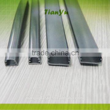 pvc transparent strip pmma cover/light reflector for strip lgith and led tubes/chrismas light reflector