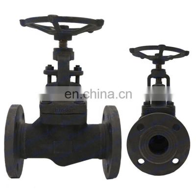 Bundor A105 Forged DN50 PN25 flange connection end globe valve manufacturer