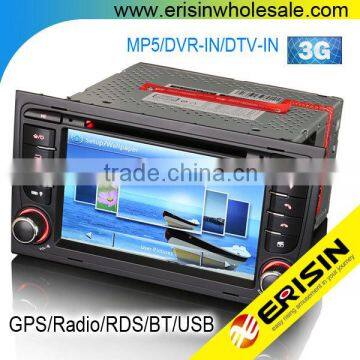 Erisin ES7078A 7" Touch Screen Car DVD Player for SEAT EXEO 2010