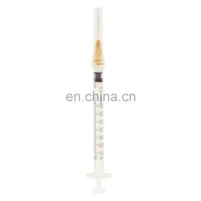 1ml Disposable Medical Plastic Syringe Luer Lock With Needles