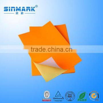 SINMARK Color a4 Size Sticker Paper Custom Paper Label Sticker