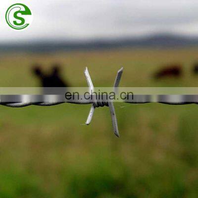 High tension galvanized cheap barb wire mesh barbed wire fence for boundry