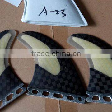 Fiberglass honeycomb surfing fin FCS and FUTURE type