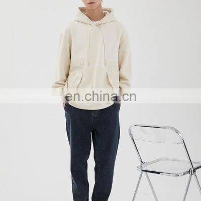 factory wholesales solid color thick cotton customized design spring men sweatshirt clothing 2021