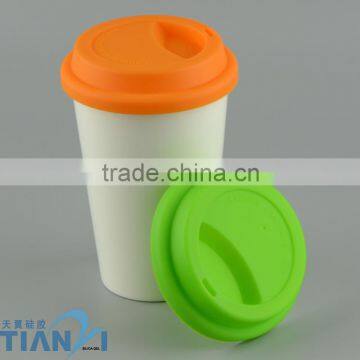 FDA/LFGB Silicone Cup lid Ceramic Mug Silicone LId Coffee cup lid Slicone Lid