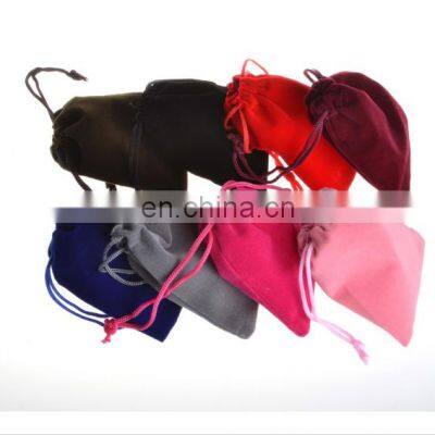Custom Logo Printed Velvet Jewelry Gift Drawstring Bag Pouch With Logo photo-2