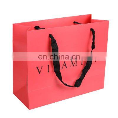 Custom Luxury Logo Printed Gift Garment Paper Shopping Bags