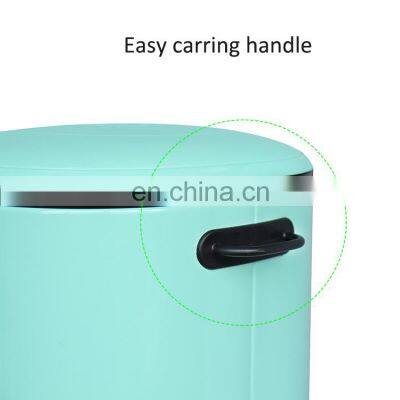 BSCI Factory Embossed 5 Liters Kitchen Cabinet Bin Classic Strong Feet Pedal Stainless Steel Garbage Can Step Bin photo-5
