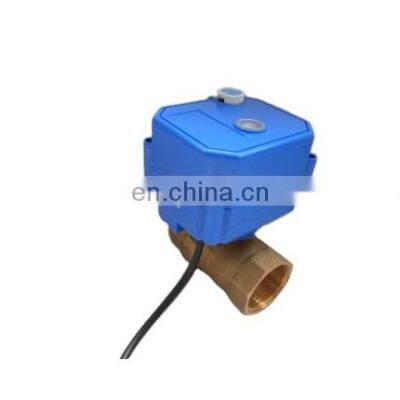 12v motorized valve dn20 full bore brass ss304 CR03 3wire CWX-25S 8s 12v 24v dc motorized valve