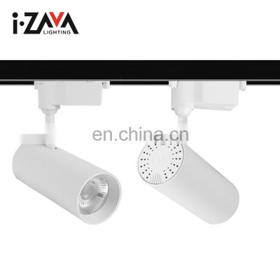 Anti Glare Structure Surface Mounted Modern Cob 15 25 38 Watt White Commercial Led Track Light