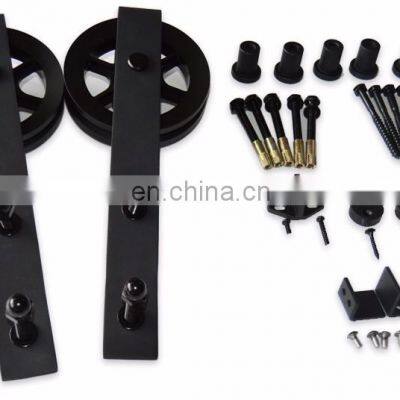 Factory Sliding Door Hardware Carbon Steel Sliding Door Rail Strong Barn Door Handle photo-5