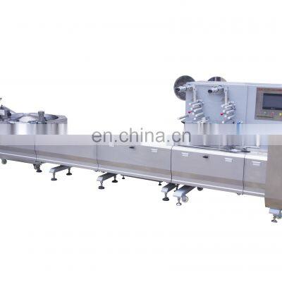 Automatic Disc Feeding Full Servo Control Horizontal Peanut Bar Roll Wafer Pillow Wrapping Machine photo-2