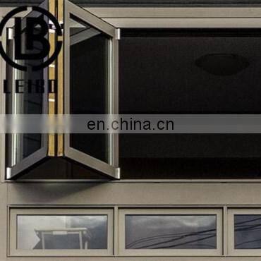 Modern Popular Design Aluminum Folding Exterior Vertical Folding Windows