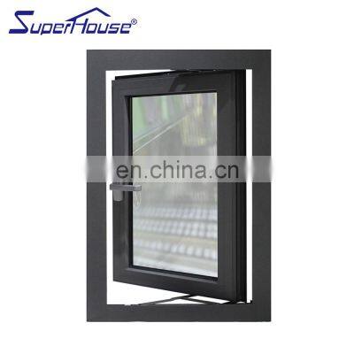 Superhouse Cheap French Doors Double Tempered Glass Aluminum Window Heat Insulation Casement For House On Sale Aluminum Frame