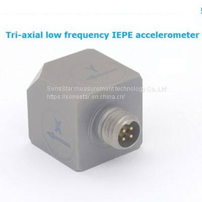 V560A Tri-axial low frequency accelerometer,IEPE vibration sensor