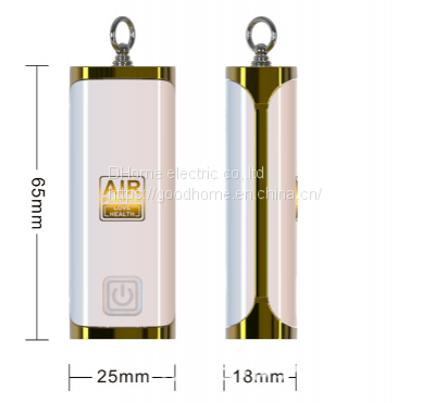 Portable air purifier with portable dust removal touch mode