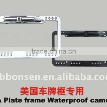 water proof design for USA Cars License Plate Frame Reverse Camera