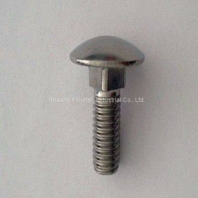 Carbon Steel / Stainless Steel Round Head Bolts , Industrial Square Neck Bolt photo-2
