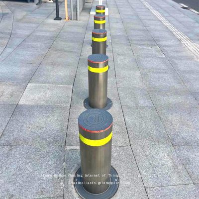 UPARK Outdoor Farmer Market School Anti-theft Stainless Steel Road Protection Lifting Parking Rated Level Protective Automatic Bollard