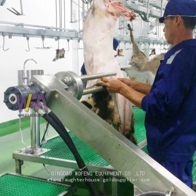 Easy Install Sheep Slaughter House Hydraulic Skinning Machine For Goat Slaughtering