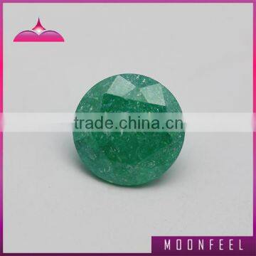 Ice cracks green cubic zircomia