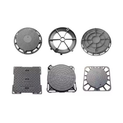 EN124 D400 60x60 Epoxy Painting Ductile Iron Sewer Manhole cover and Drain Grating Price