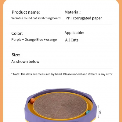 Meow Love Cat Scratcher Enjoynest Scratching Post Triangle Grab Board Sturdy Toys for Indoor Cats