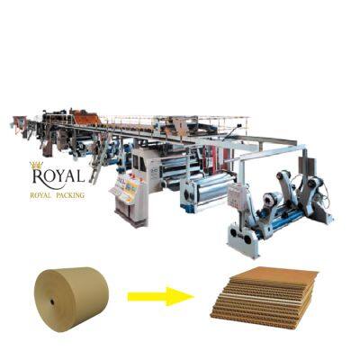 Turnkey 5 Layer Corrugated Cardboard Fabrication Line