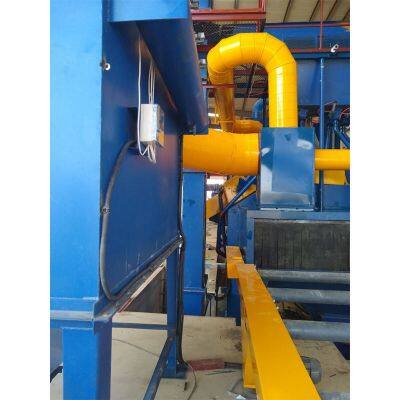 Automatic Direct Shot Blasting Machine Customized Frame H-beam H-beam Drum Conveyor Shot Blasting Machine photo-3