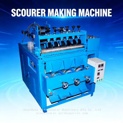 Automatic 0.13mm 3 Wires 3 Balls Stainless Steel Scourer Making Machine