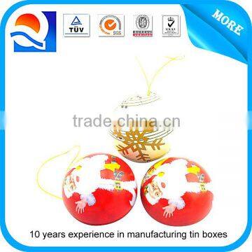 Hot sale christmas gift tin ball