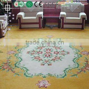 100% wool hand tufted carpet Hand Embroidered Carpet For Metting Room Handmade Carpet