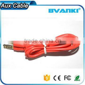 2016 New Premium Wholesale China Flat Wire 3.5mm Electrical Audio Aux Cable With Mic Bulk Buy From China Free Samples photo-4