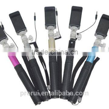 2016 Innovative Wired Control Selfie Stick With Colorful Cable for Smartphone photo-2
