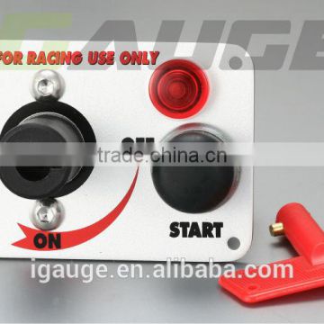 TAIWAN racing ignition switch panel and push start power, racing switch panel kit