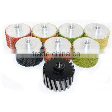 Zero Tolerance Drum Wheel for Polishing and Grinding Stone Edge, Vacuum Brazed, Metal Bond, Resin Bond photo-6