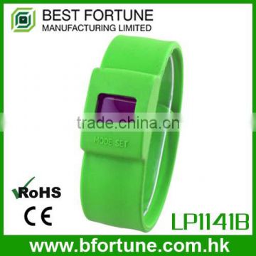 LP1141B wholesale silicon watch with slap bracelets