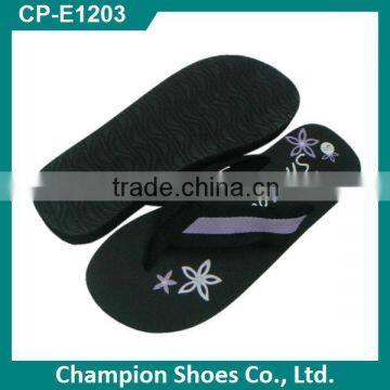 Wide Soft Fabric Strap Flip Flops