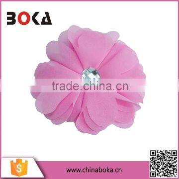 BOKA pink fabric flower patches factory direct sell applique