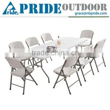 Outdoor Dining Table Design HDPE Modern Portable Picnic Folding Dining Camping Plastic Table