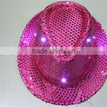 LED shiny paillette jazz hats