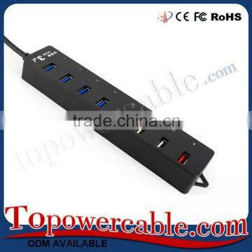 Cheap Hi - Speed Usb 3.0 With 2.0 8 Ports Hub For Smart Phones Tablets photo-3