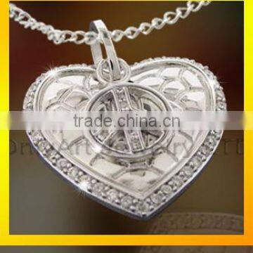 New model sterling silver pendant necklace brocken heart pendant