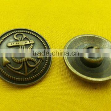 25mm Anchor Logo Metal Shank Button For Coats Wears --- M5854 photo-3